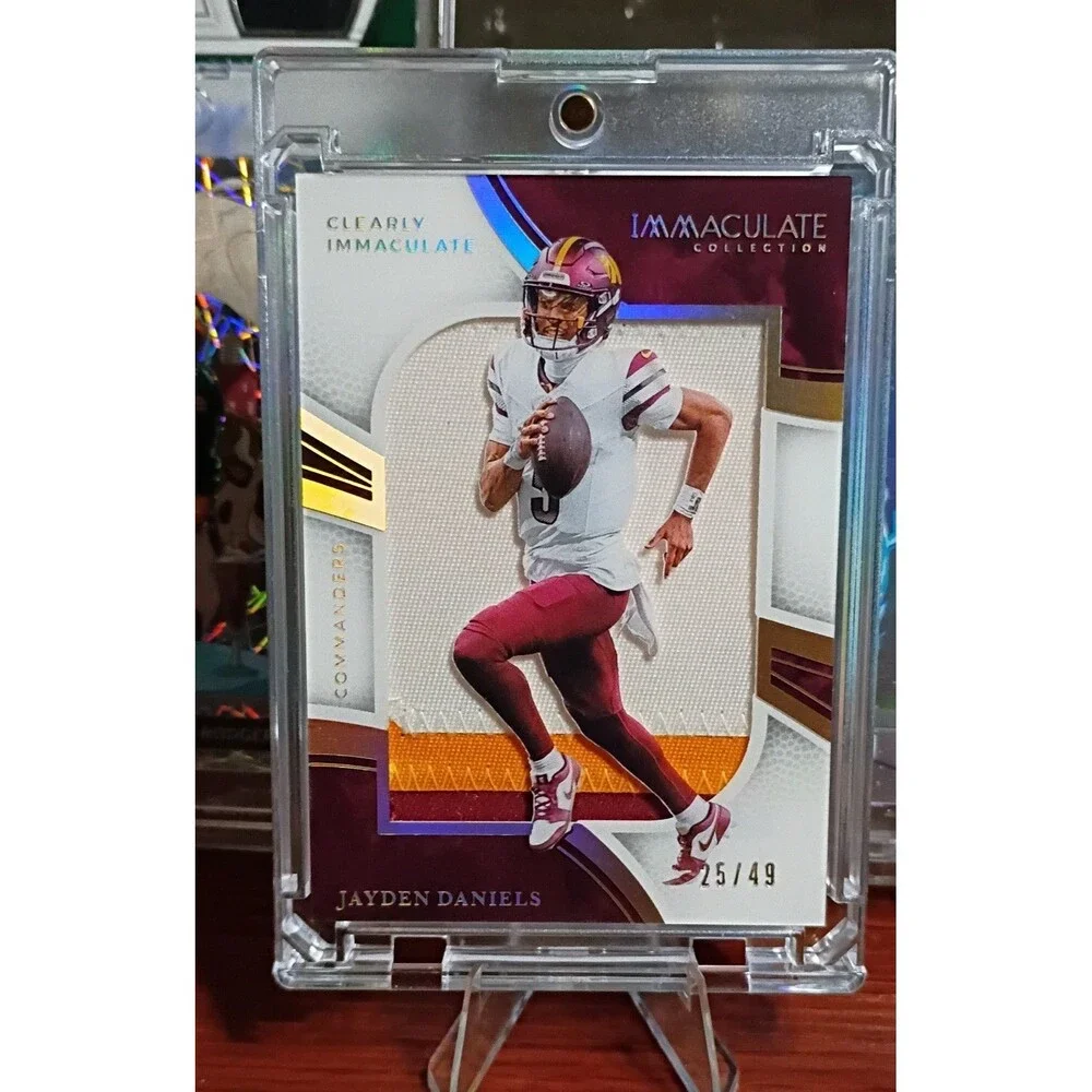 2025 Panini Clearly Immaculate Jerseys Jayden Daniels 3 Color Patch Pack Fresh